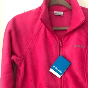 NWT Columbia women’s medium pink fleece jacket